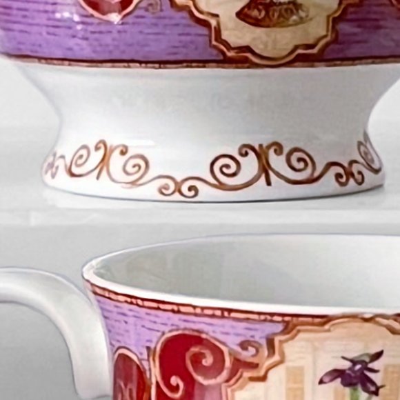 6X Vintage Hampton Court Palace Fine Bone China Mugs by QUEEN'S - Picture 15 of 15